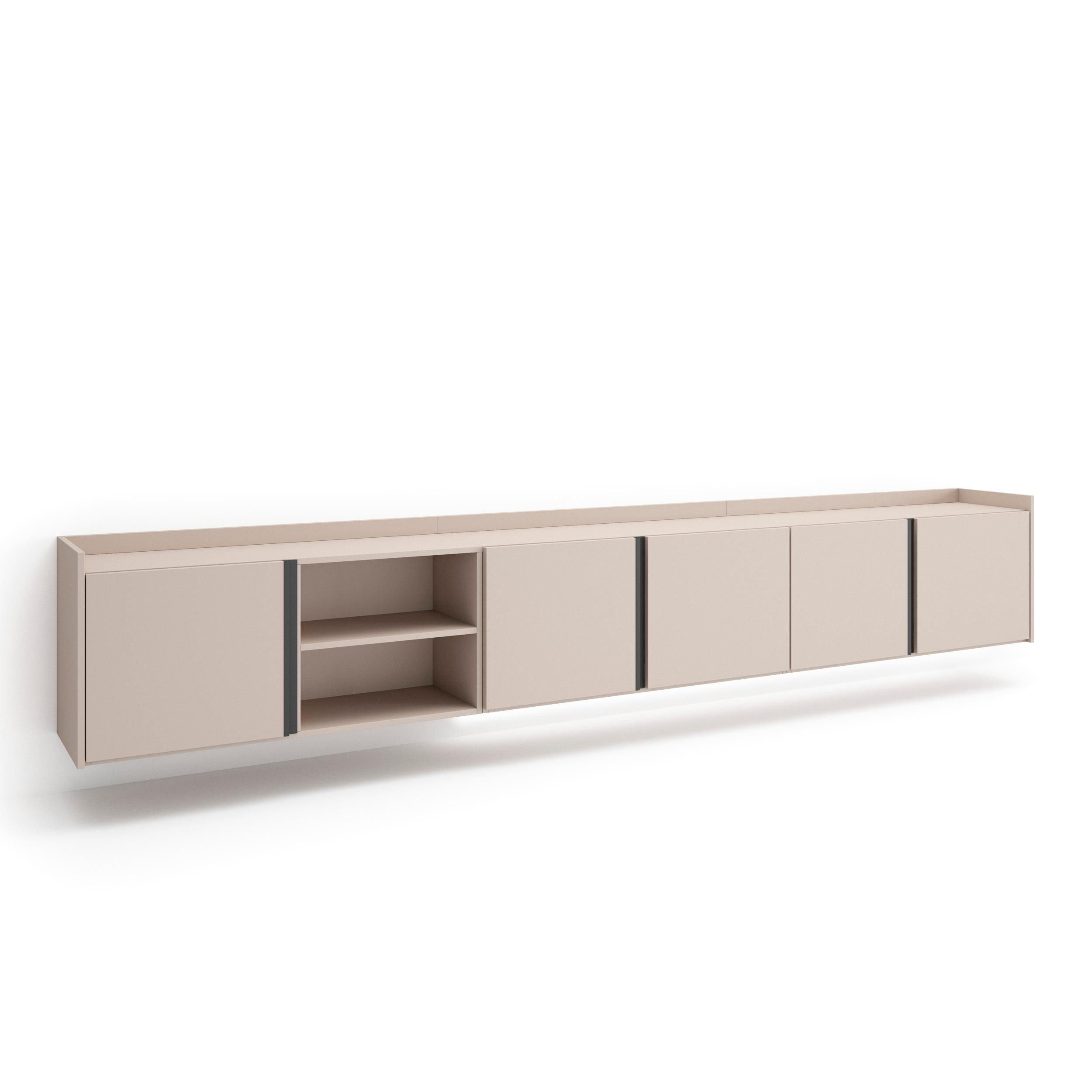 Skraut Home Lowboard, Beige 309x50x35 cm