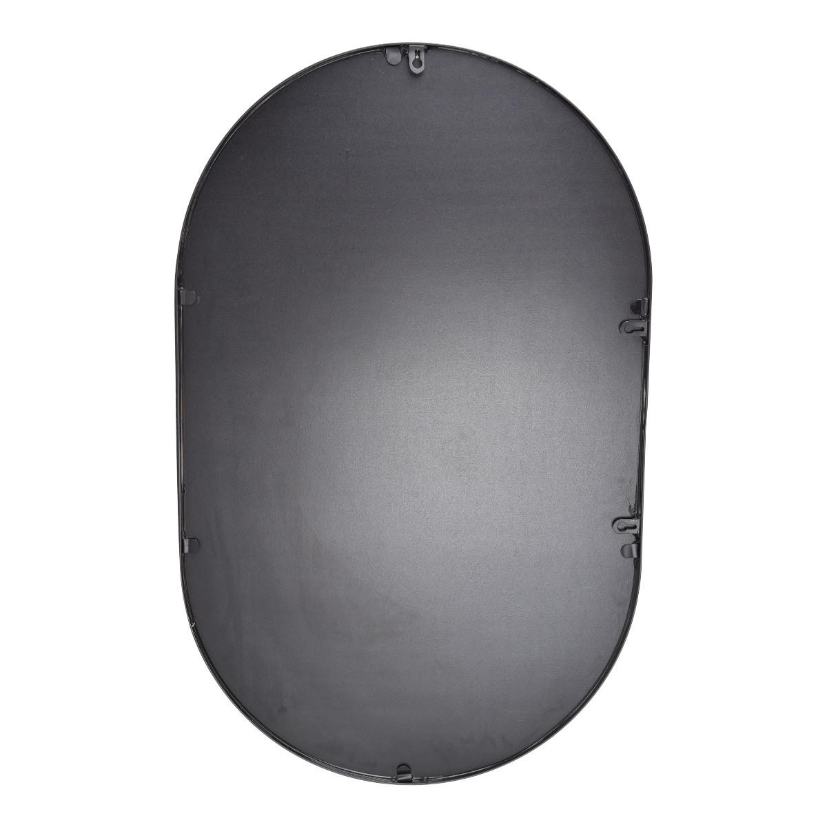 WANDSPIEGEL Boston Schwarz - Schwarz, Metall (50/80/4cm) - Fragix