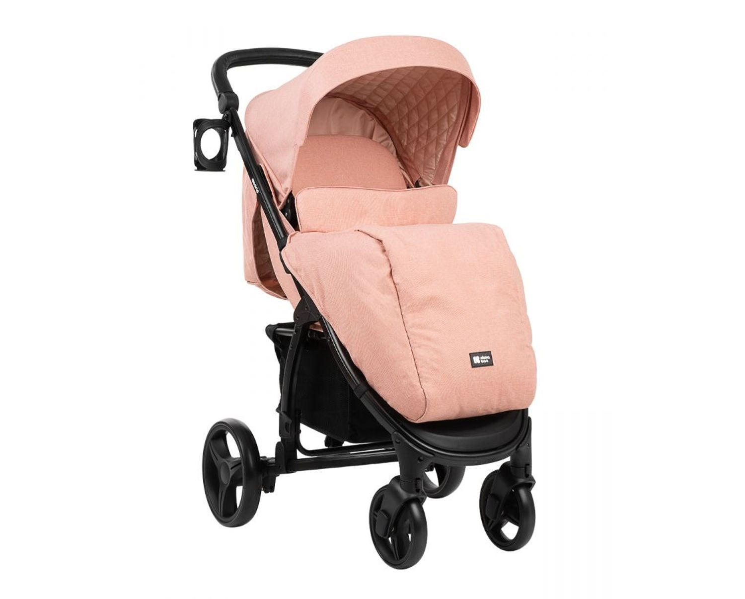 KOMBIKINDERWAGEN Madrid 3 in 1 rosa Babyschale, Babywanne, faltbar, Tasche - Pink/Rosa, Metall (107/58/70cm) - Kikka boo