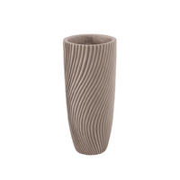 VASE Lianna Beige 20/20/45cm - Beige, Stein (45cm) - PTMD Collection