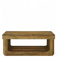 COUCHTISCH 120/60/45 cm braun aus MDF mit Ablageboden - Braun, Holzwerkstoff (60/120/45cm) - OKWISH