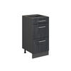 KÜCHENUNTERSCHRANK R-Line Schwarz Beton 40 cm ohne Arbeitsplatte - Anthrazit/Schwarz, Holzwerkstoff (40/81.6/46cm) - Vicco