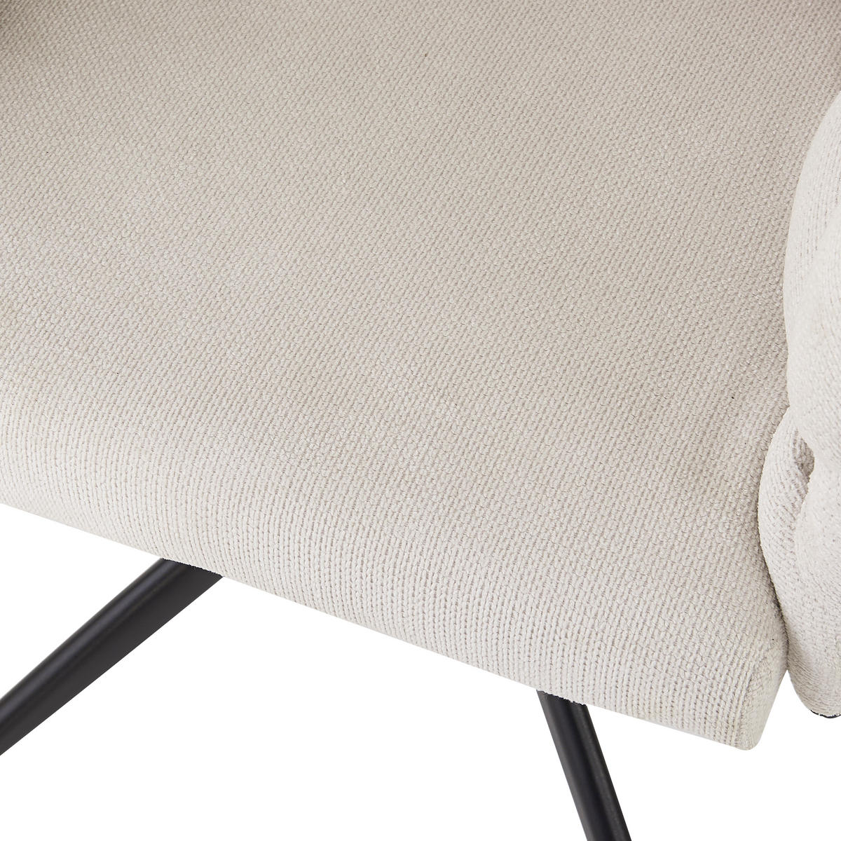 LUXUSSTUHL 2-Tlg Drehbar 360°, Ergonomisch, Beige Esszimmerstuhl - Beige, Metall (45/77.5/44cm) - FLIEKS