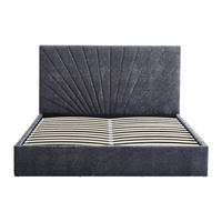 BETT mit Bettkasten - 2 Personen - Stoff - Anthrazitgrau - - Anthrazit, Textil (160/200cm) - Vente-Unique