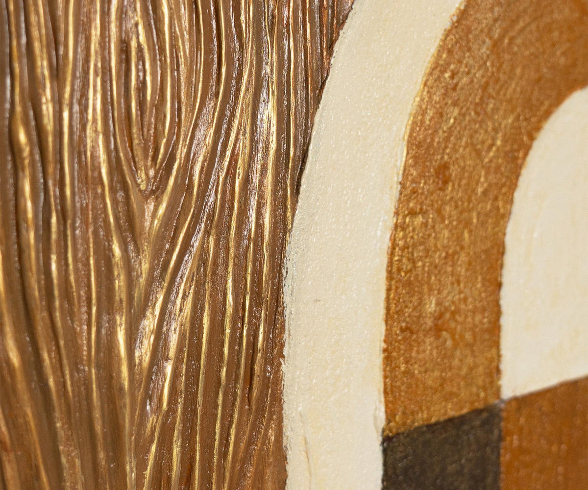 GEMÄLDE Im Rhythmus der Natur Schattenfugenrahmen Eichefarben 11-teilig - Eichefarben, Holz (200/90cm) - YS-art gallery