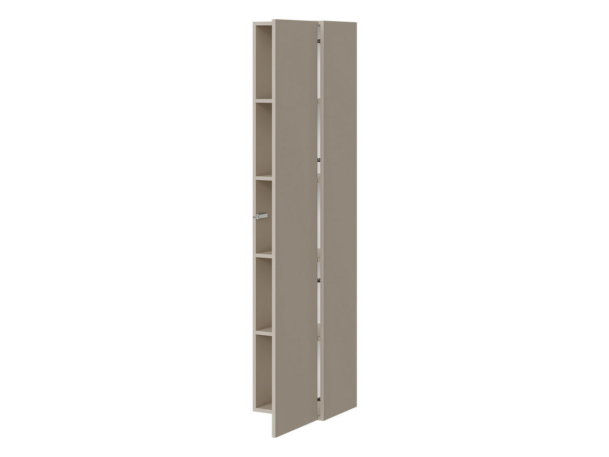 HOCHSCHRANK Govi - Nussbaumfarben, Holzwerkstoff (35/168/32cm) - MIRJAN24