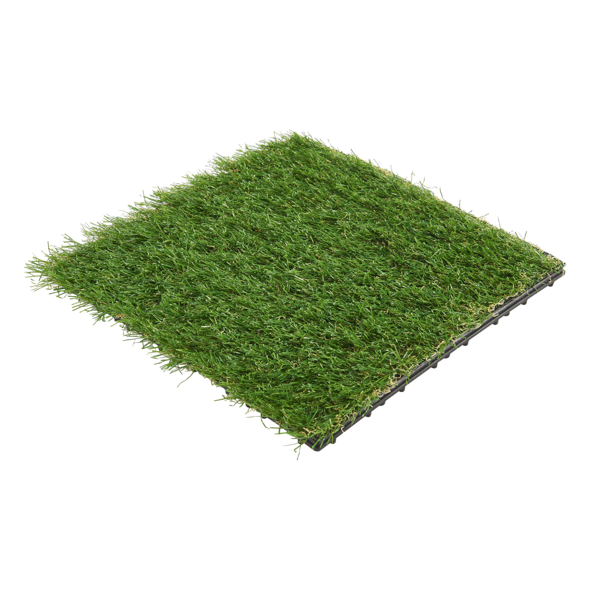 Thumbnail - [en.casa] Kunstrasenfliesen-Set, Grün, Kunststoff, Quadratisch, 30x2.2x30 cm, Gartenzubehör, Terrassen- & Balkonböden, R...