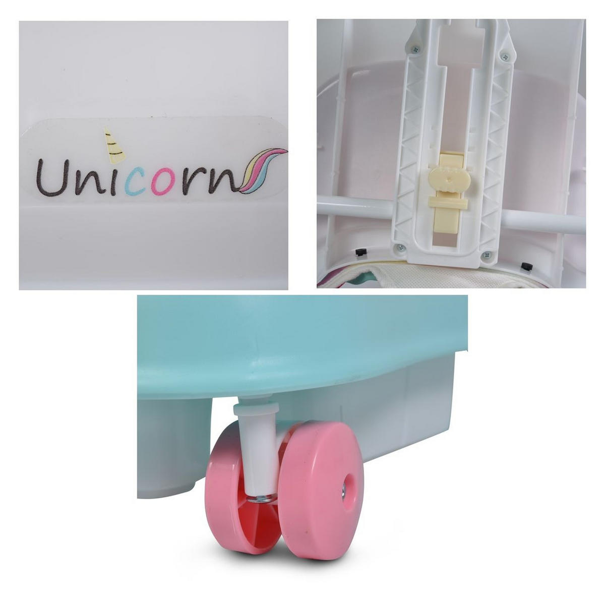 LAUFHILFE Einhorn rosa Musikfunktion, Spielcenter, höhenverstellbar - Rosa, Kunststoff (67/63/73cm) - Cangaroo