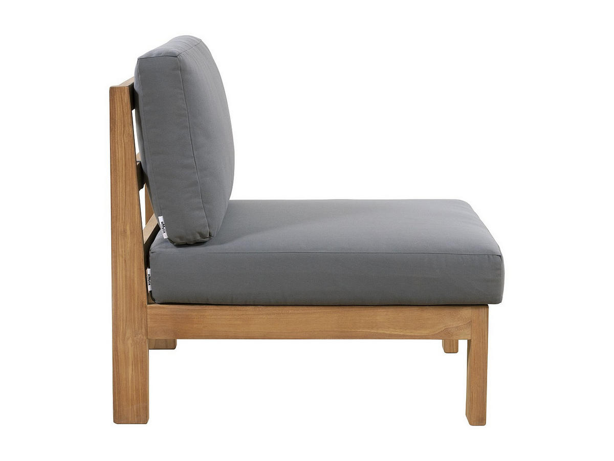 GARTENSESSEL - Teakholz - Holzfarben hell & Grau - SUMINI von MYLIA - Grau, Holz (70/77/85cm) - Vente-Unique