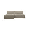 ECKSOFA Ripley mit Schlaffunktion, Hellgrau - Hellgrau, Textil (223/150cm) - Fedve