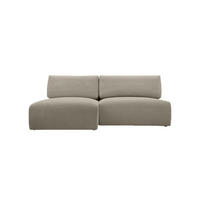 ECKSOFA Ripley mit Schlaffunktion, Hellgrau - Hellgrau, Textil (223/150cm) - Fedve