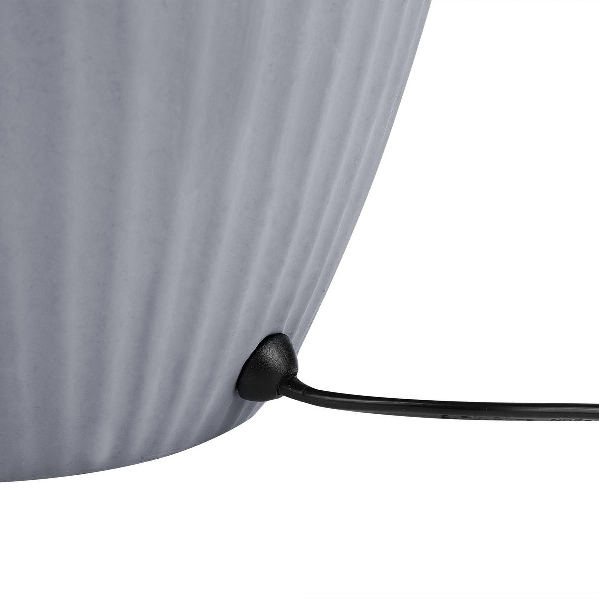 TISCHLAMPE Fergus 33/33/52 cm - Grau, Keramik (33/33/52cm) - Beliani
