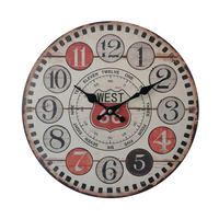 WANDUHR Braun 4/34/34 cm - Braun, Holzwerkstoff (4/34/34cm) - Mobili Rebecca