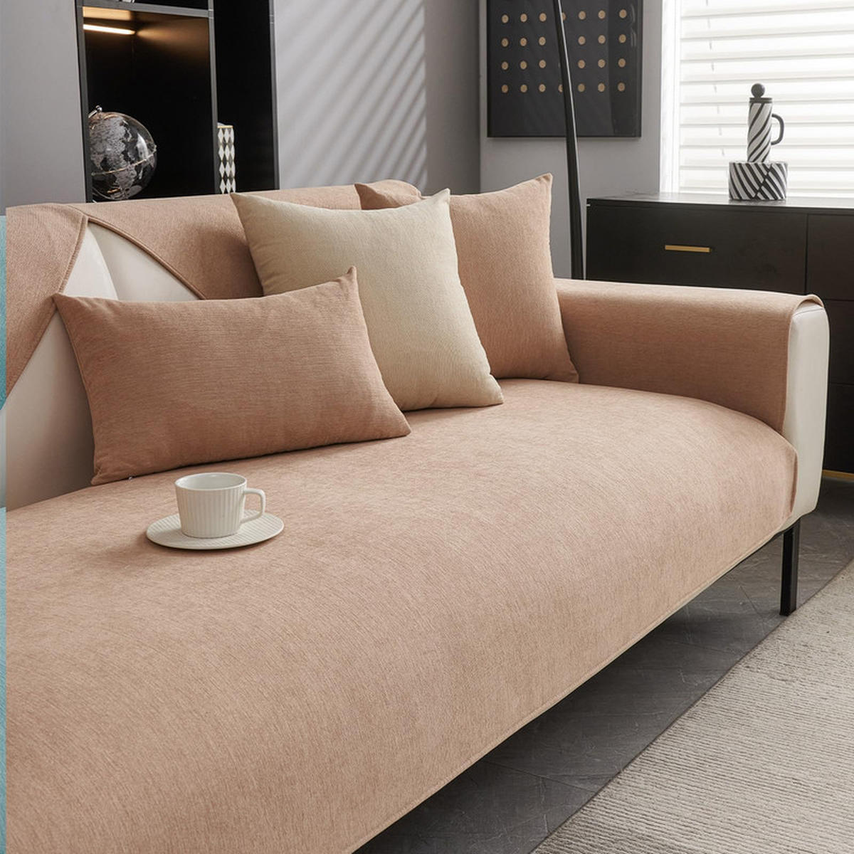 SOFAÜBERWURF Hellbraun 1 Stück - Hellbraun, Textil (70/70cm) - OBOSOE