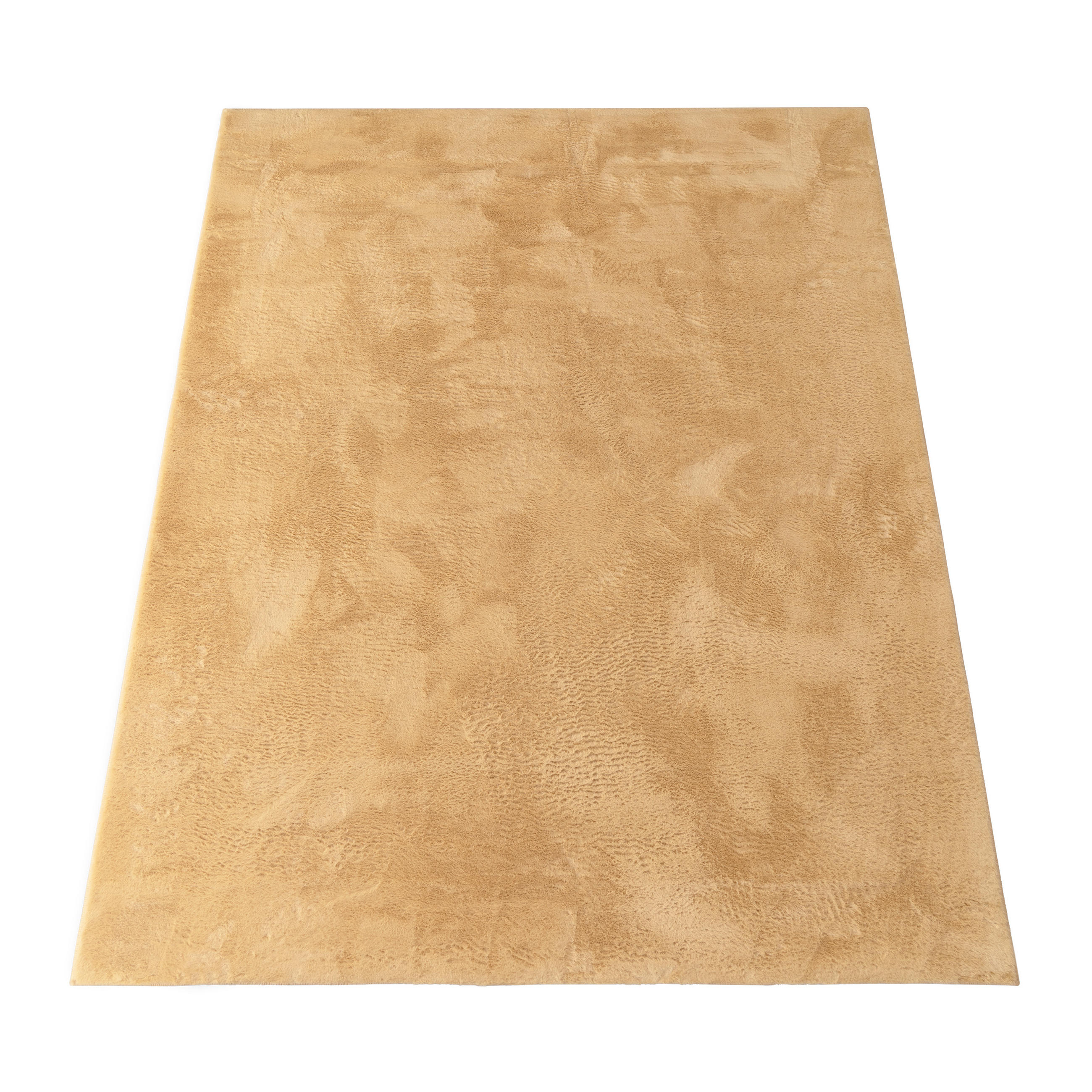 Paco Home Hochflorteppich Gelb 80x150 cm