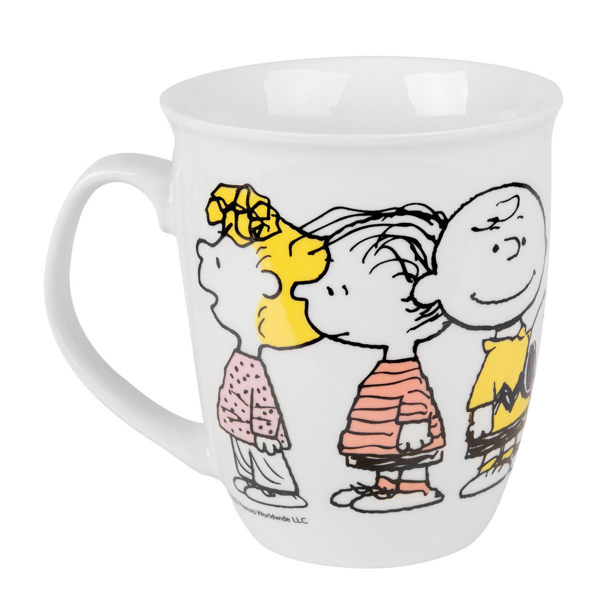 KAFFEEBECHER The Peanuts Family Snoopy Weiß 280 ml - Weiß, Keramik (0.28L) - United Labels
