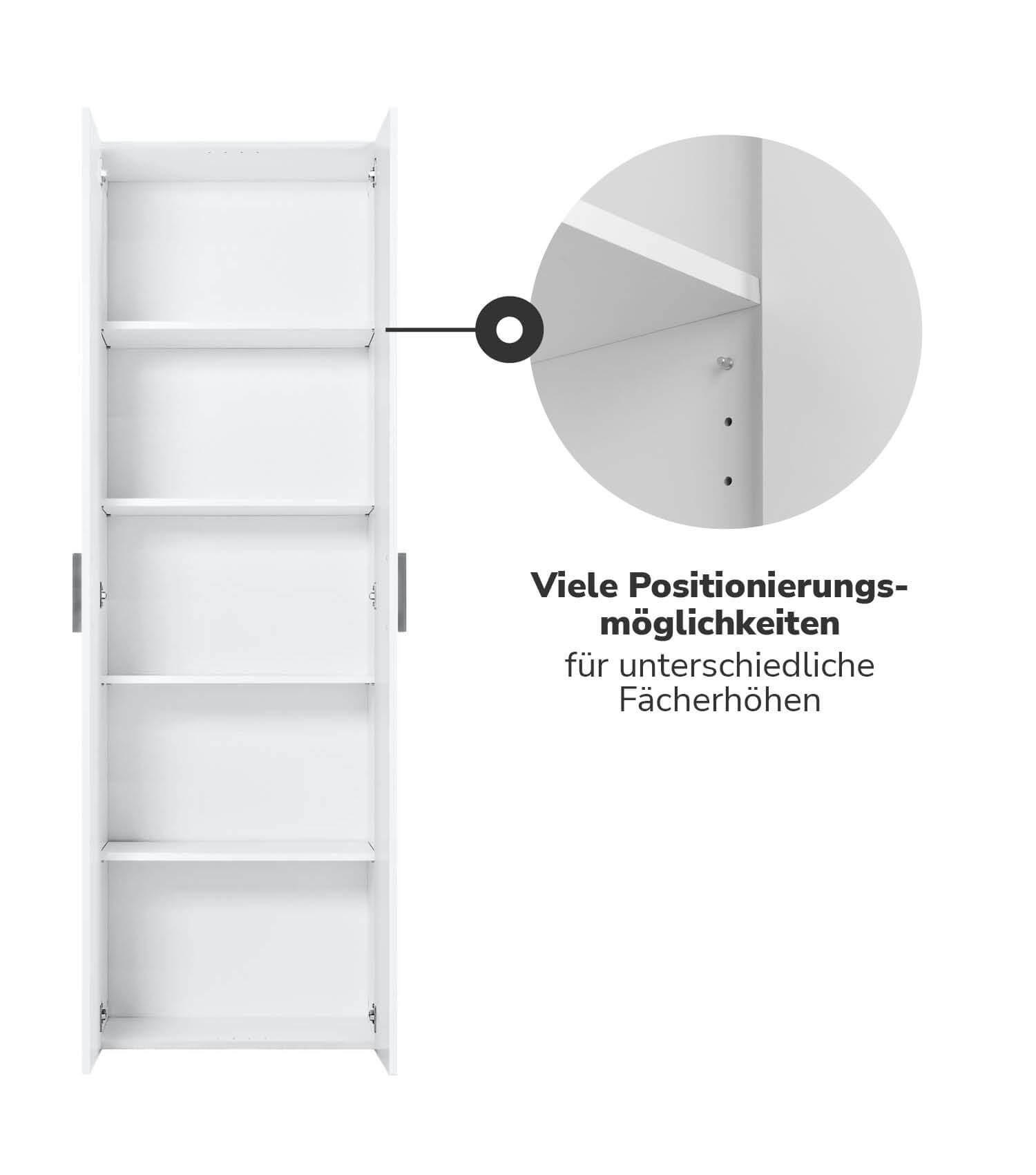 EINLEGEBÖDEN 3er-Set Der Einleger - Weiß, Holzwerkstoff (57/29.5/1.5cm) - Mokebo