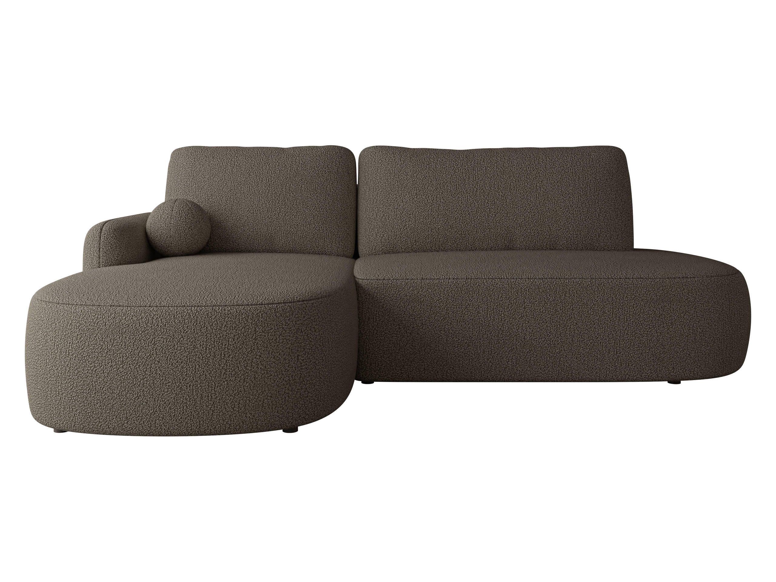 COLTAR Loridu O Premium, Stanga - culoare lemn wenge/negru, material plastic/material textil (274/174cm) - MIRJAN24