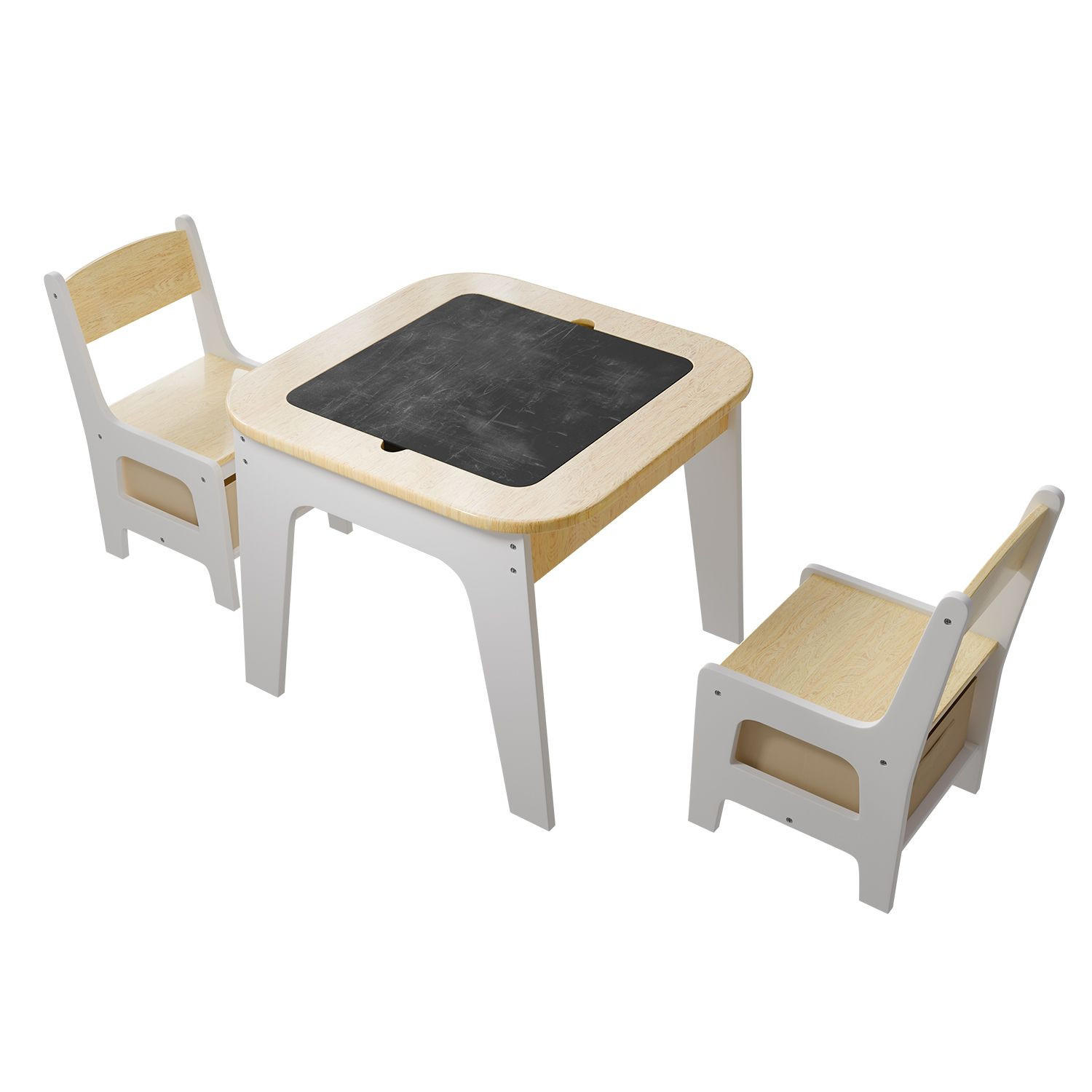 KINDERSITZGRUPPE Milou natur - Naturfarben, Holz (60/50/60cm) - Juskys