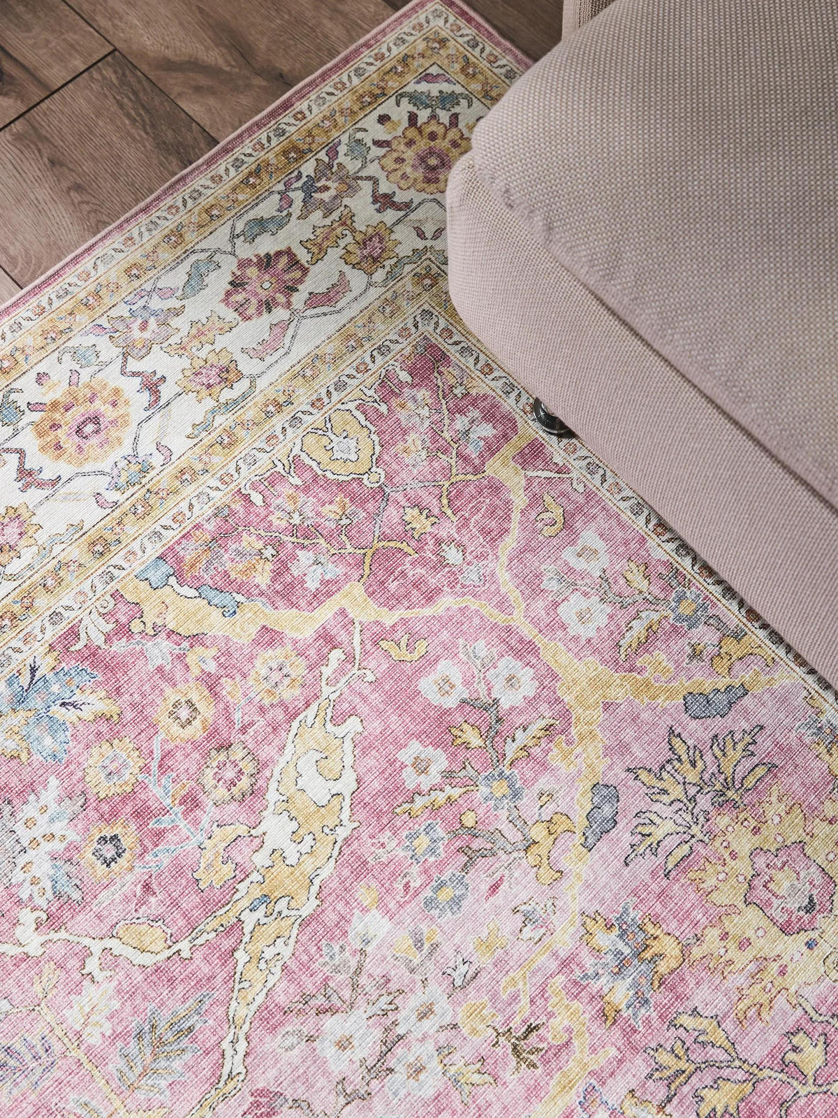 TEPPICH Laury Rosa 200x300 cm - Rosa, Kunststoff/Textil (200/300cm) - benuta Pop