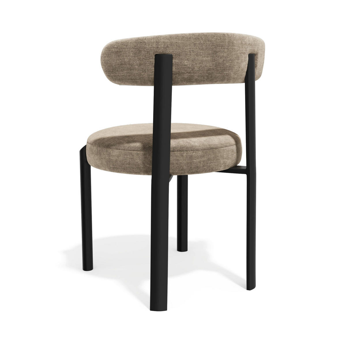 STÜHLE 2er Set NOMA Köpergewebe mit weichem Griff Taupe 56cm - Taupe, Textil (56/77/55cm) - Premium Interiors