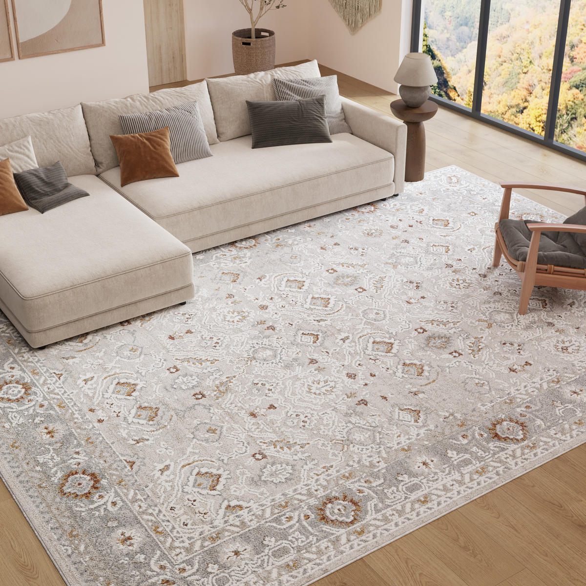 TEPPICH TREND Creme 120/170 cm - Creme, Textil (120/170cm) - Tapiso