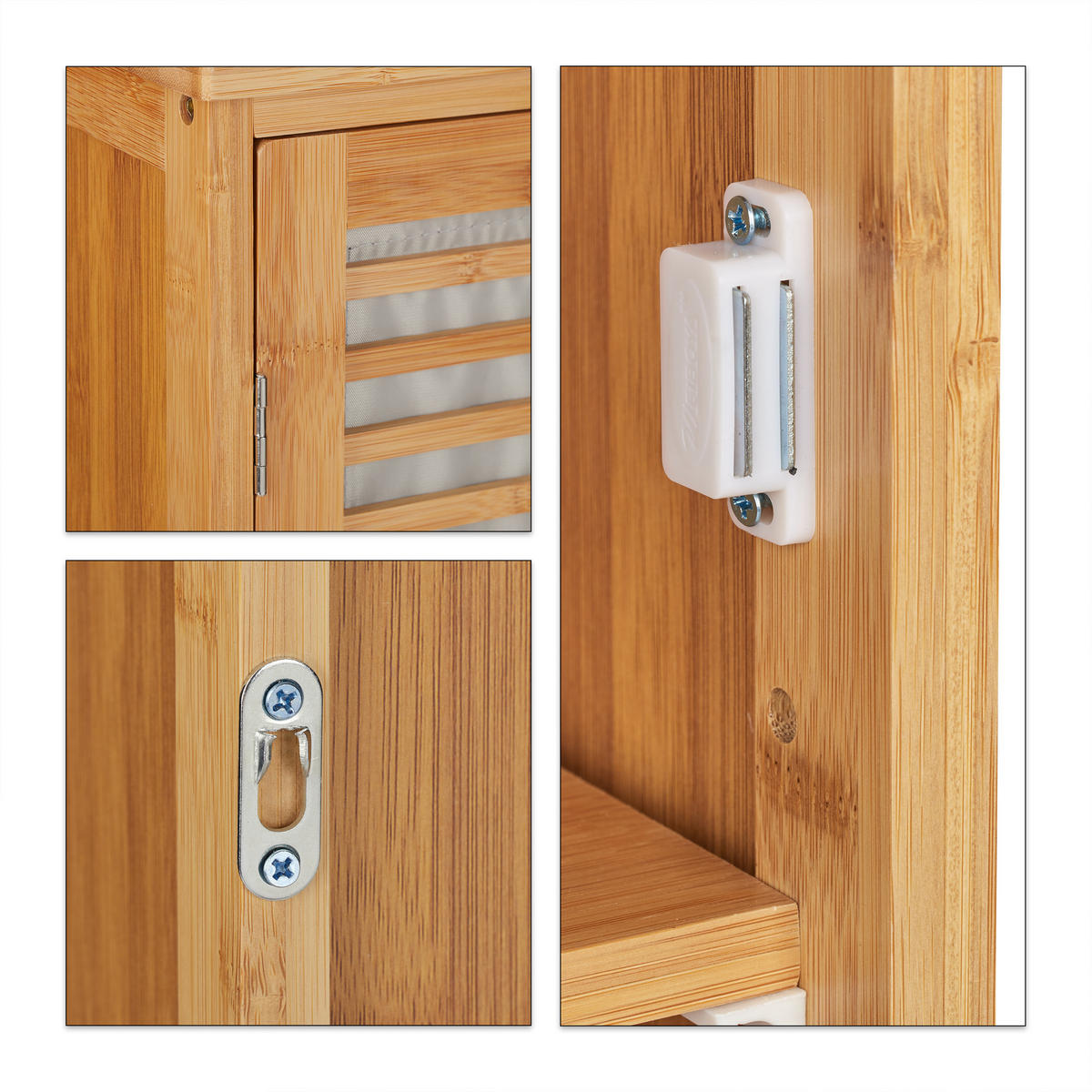 HÄNGESCHRANK - Hellbraun, Holz/Holzwerkstoff (35/66/20cm) - Relaxdays