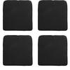SITZKISSEN Rippe 48/48 cm 4er-Set - Schwarz, Textil (48/5/48cm) - Madison