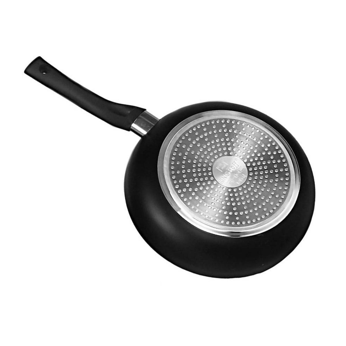 PFANNE Schwarz 22/22/5 cm KH3956 - Schwarz, Glas (22cm) - Kinghoff 