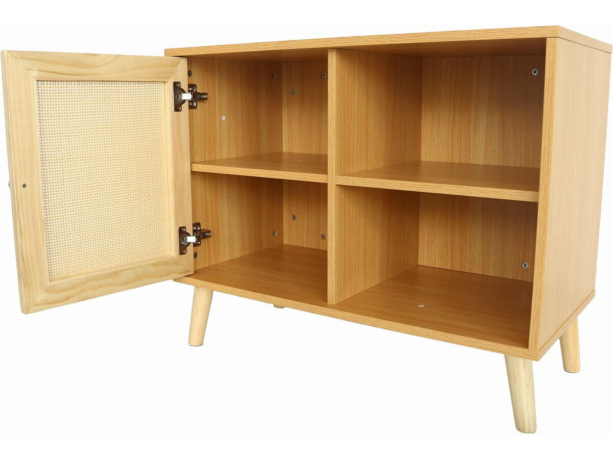 BUFFETSCHRANK iguane Braun - Braun, Holz (39/66/80cm) - Habitat Garten