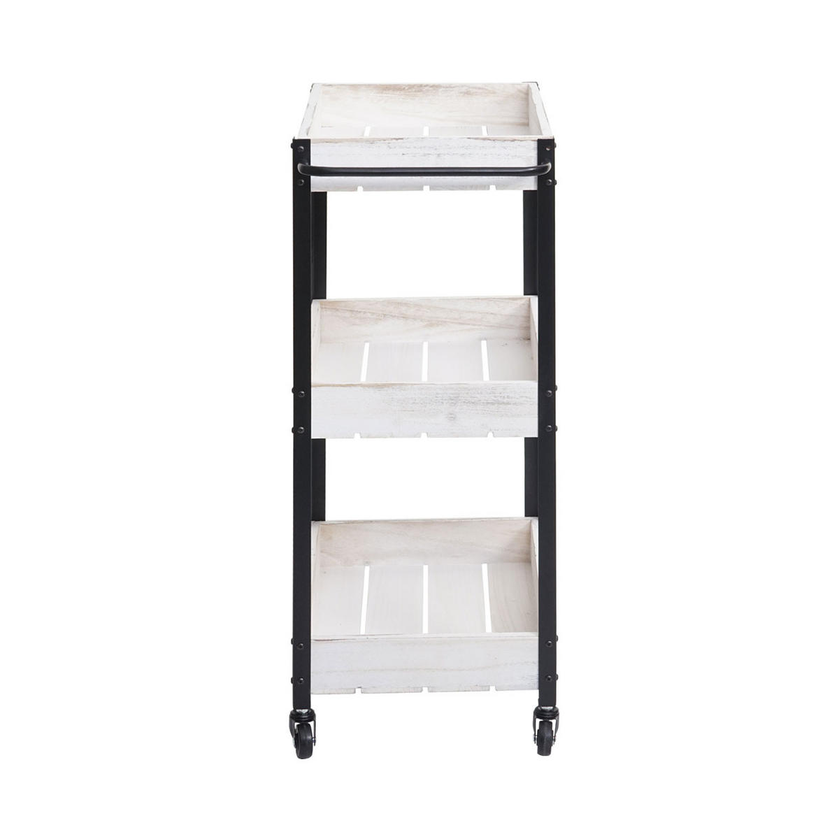 SERVIERWAGEN Weiß - Weiß, Holz (47/79/31cm) - MCW