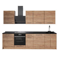 CHICINETĂ Fame-Line, Stejar auriu/Stejar auriu, 280 cm, AP Antracit - stejar miere, compozit lemnos (280/206.8/60cm) - Vicco