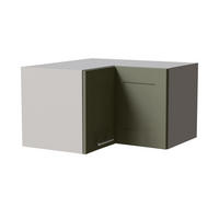 ECKHÄNGESCHRANK Oslo W12/60/36 Grau / Reed Green Matt 60 / 60 / 36cm - Grau/Grün, Holz/Holzwerkstoff (60/36/60cm) - Feldmann-Wohnen