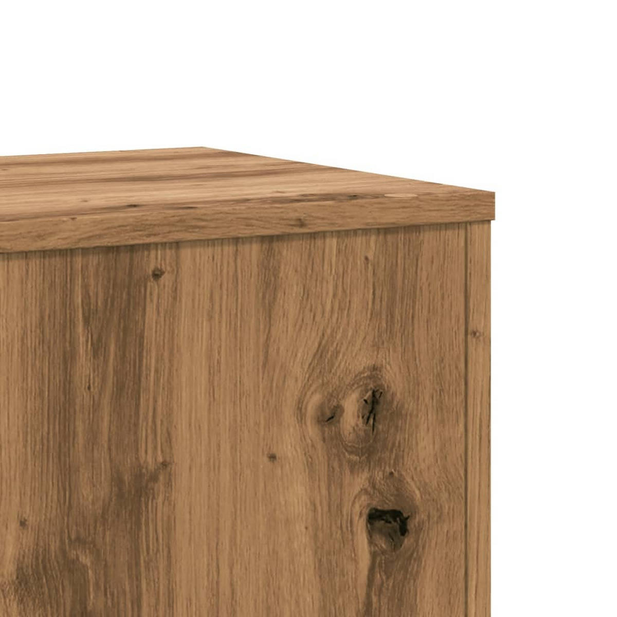 PFLANZENSTÄNDER 2er Set Artisan-Eiche 33/33/100 Cm Holzwerkstoff - Braun, Holzwerkstoff (33/100/33cm) - vidaXL