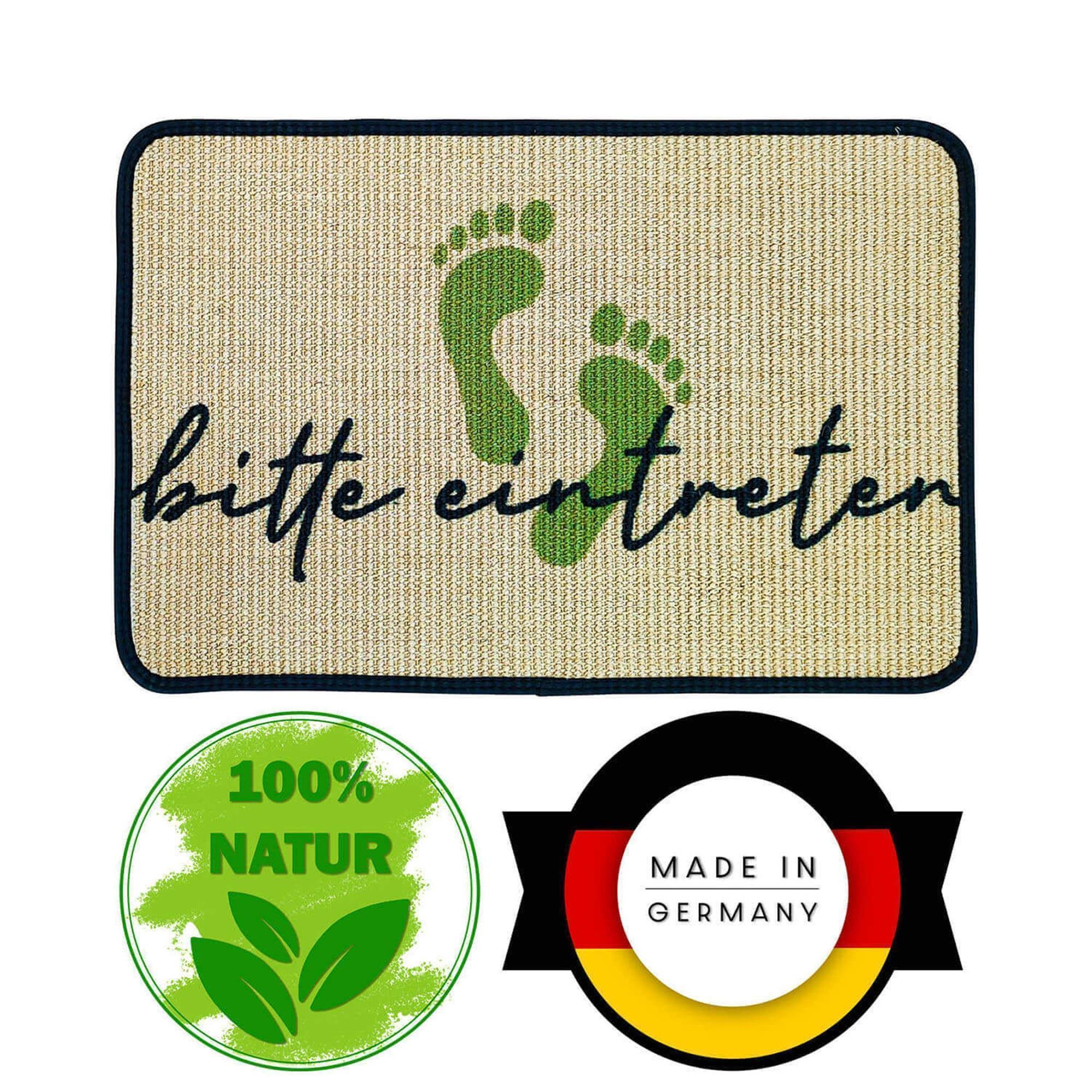 FUSSMATTE ECO-SISAL - Grün, Textil (40/60cm) - WohnDirect