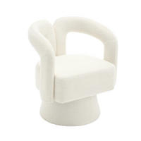 SESSEL 360° drehbar mit Boucle-Bezug, DE-42217, Beige - Beige, Holzwerkstoff (55/74/67cm) - ComfortXL