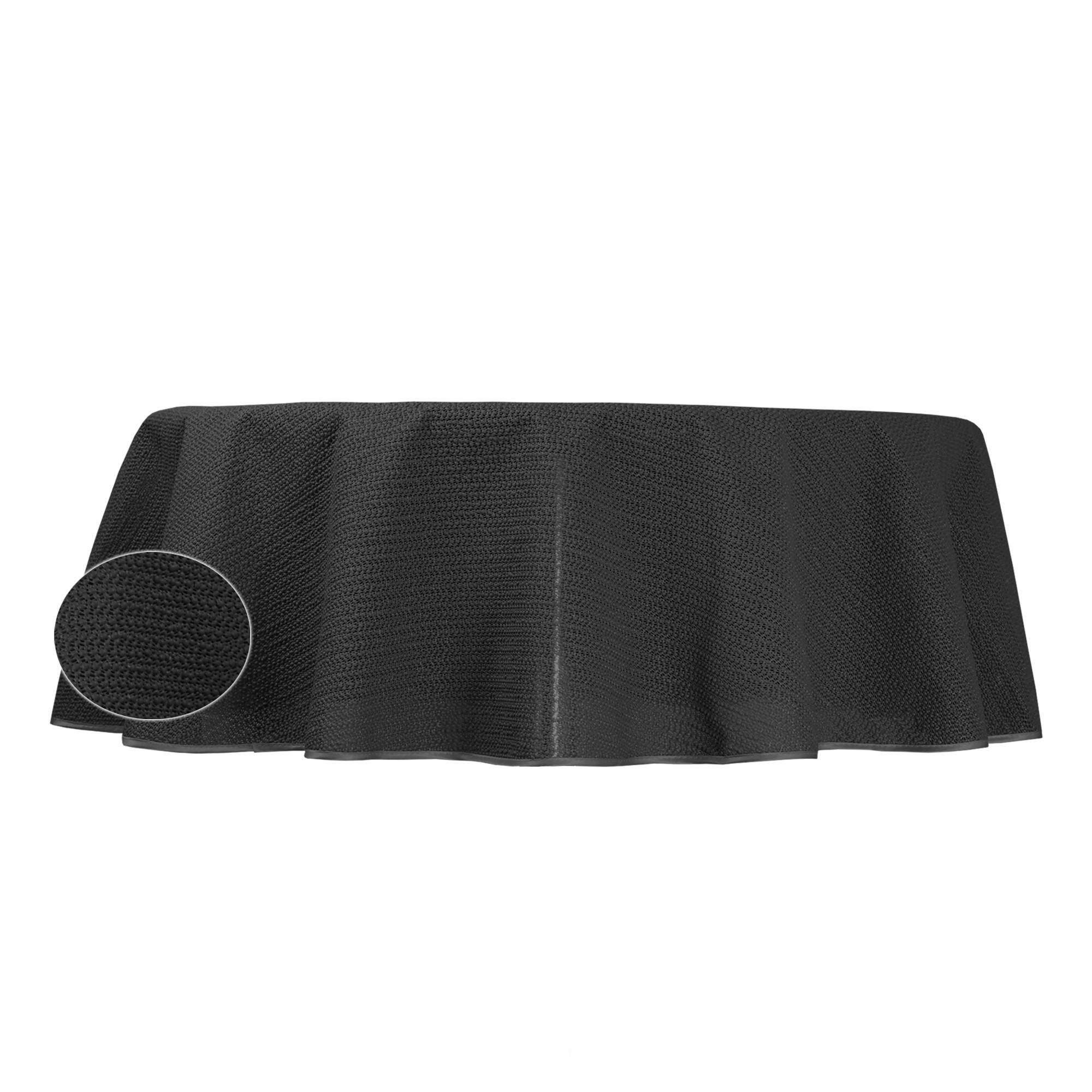 GARTENTISCHDECKE rund 140 cm Schwarz - Schwarz, Kunststoff (140cm) - TiborTex