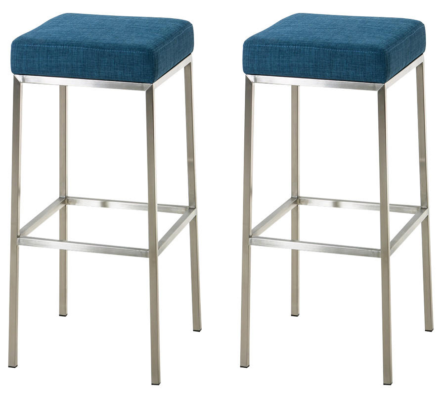 Deluke Barhocker Blau 37x85x37 cm