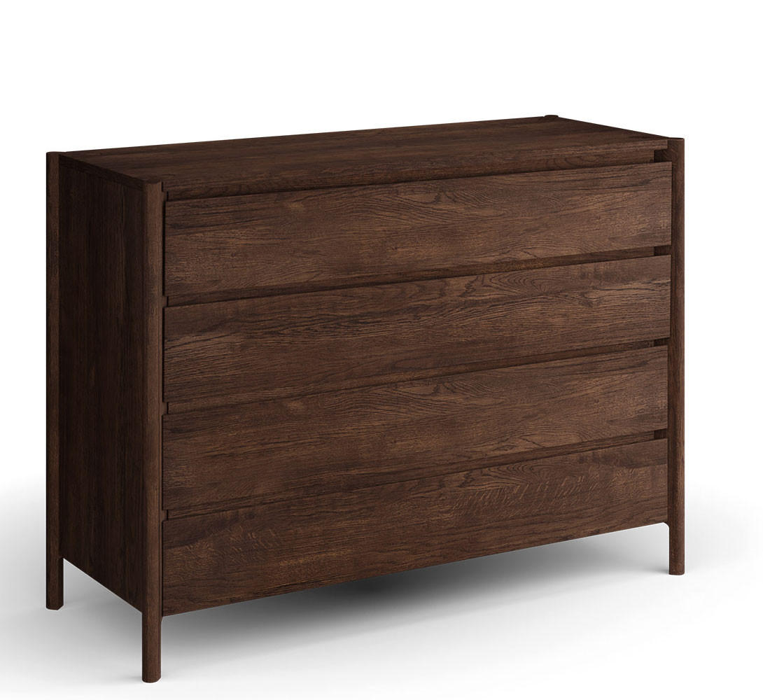 SCHUBLADENKOMMODE Campi Eiche Tabak 123 / 48 / 90cm - Eichefarben, Holz (123/90/48cm) - Feldmann-Wohnen