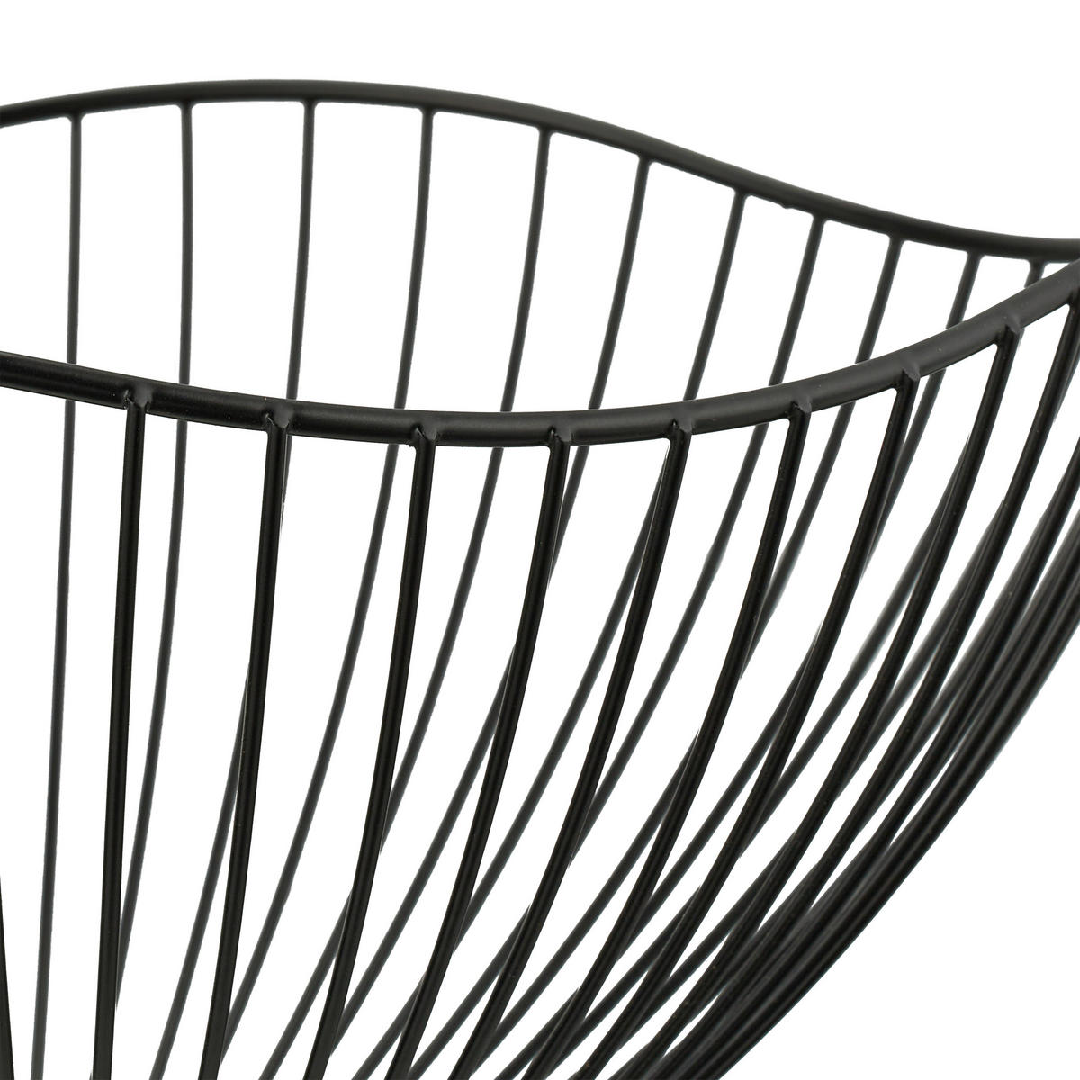 OBSTSCHALE - Schwarz, Metall (11.5cm) - Relaxdays