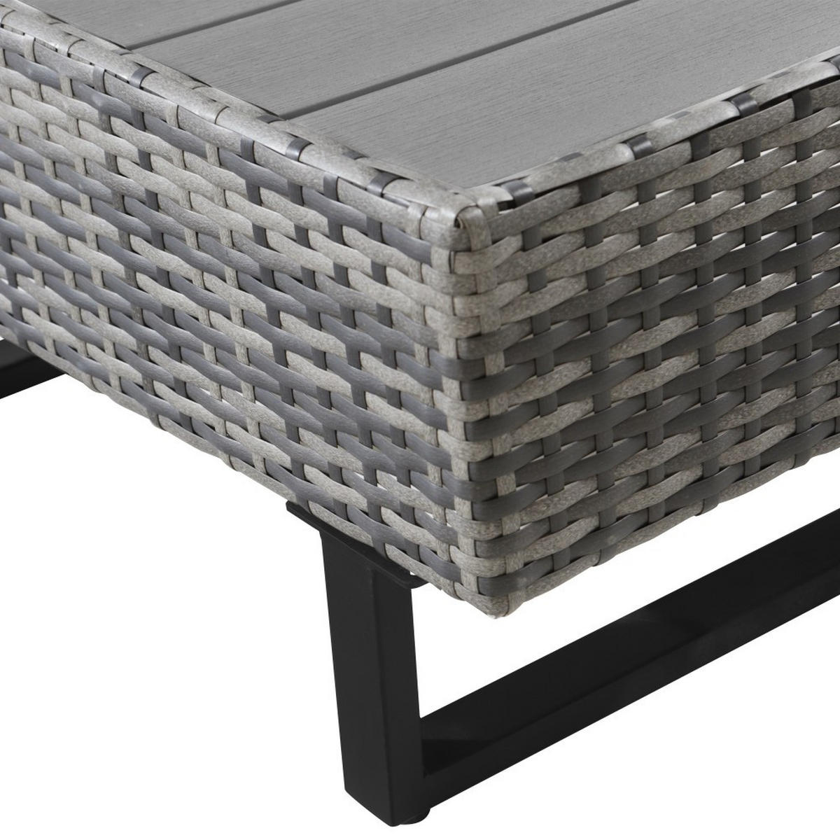 LOUNGEGARNITUR für 4-5 Personen mit Ecksofa，Grau - Grau, Textil - KOMHTOM