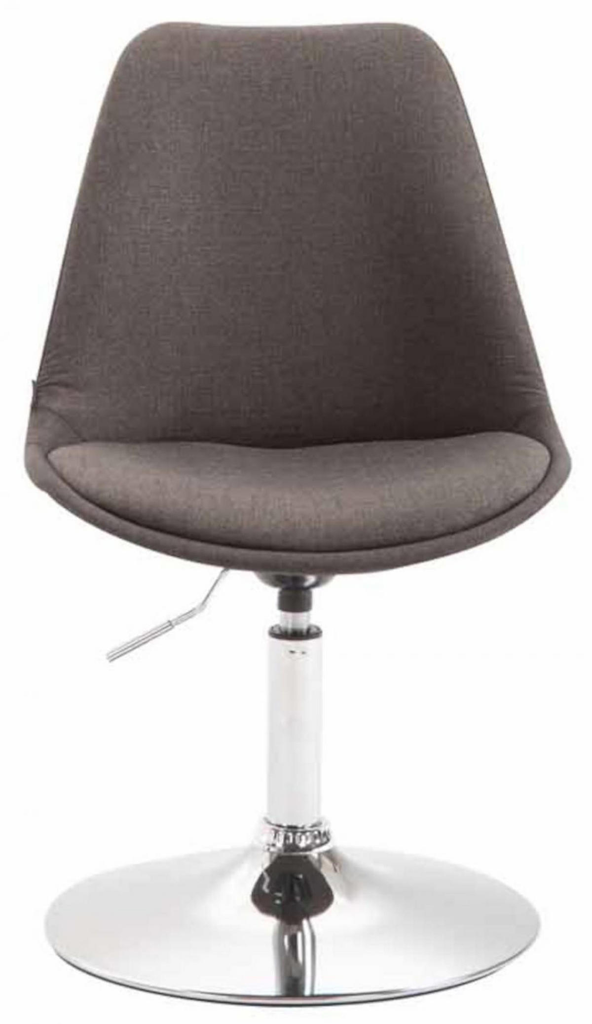 STUHL 4er Set Stoff dunkelgrau - Chromfarben/Dunkelgrau, Textil/Metall (48/76/57cm) - CLP