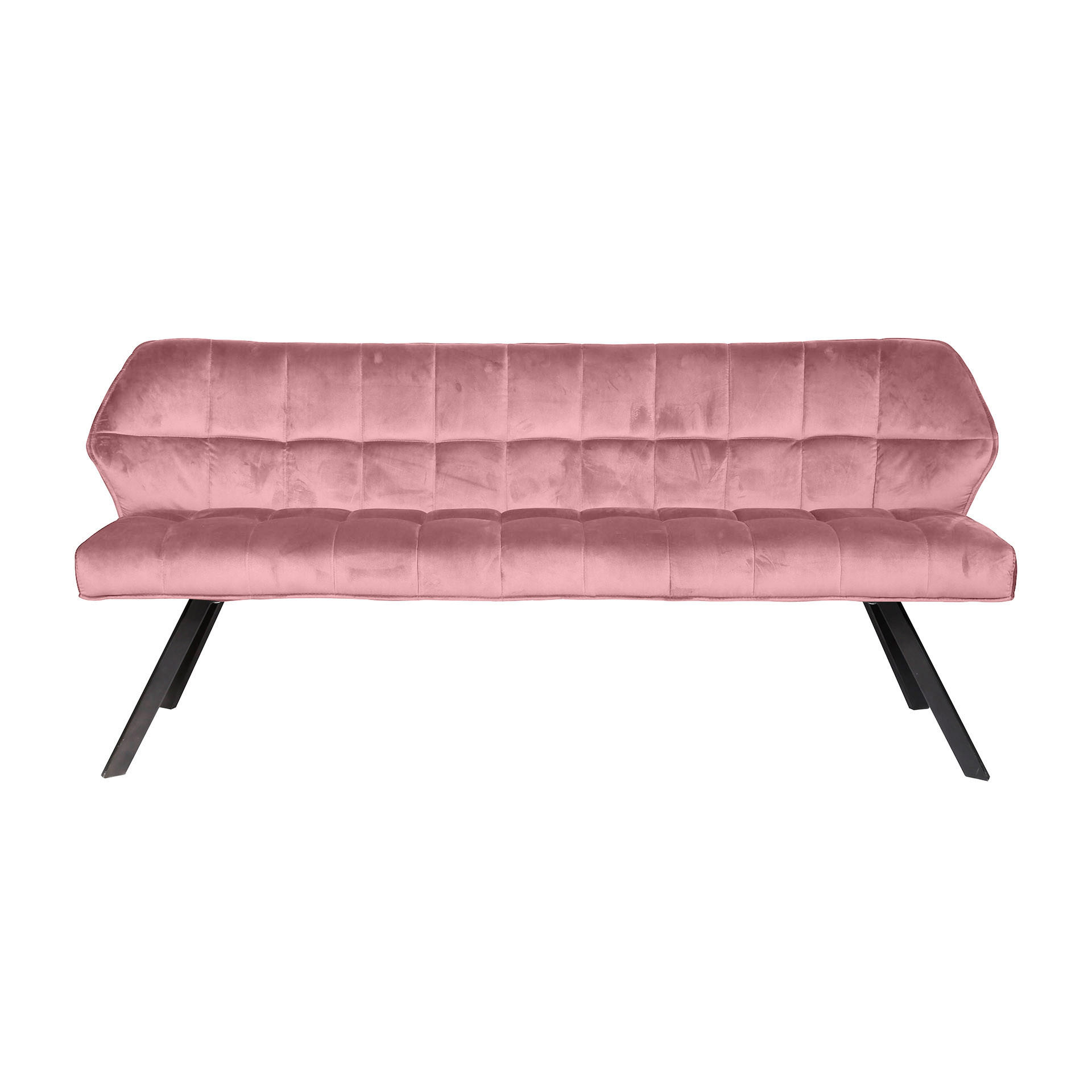 ESSZIMMERBANK Raster Rosa 58/180/81 cm - Pink, Textil (180/81/58cm) - Hoyz Collection