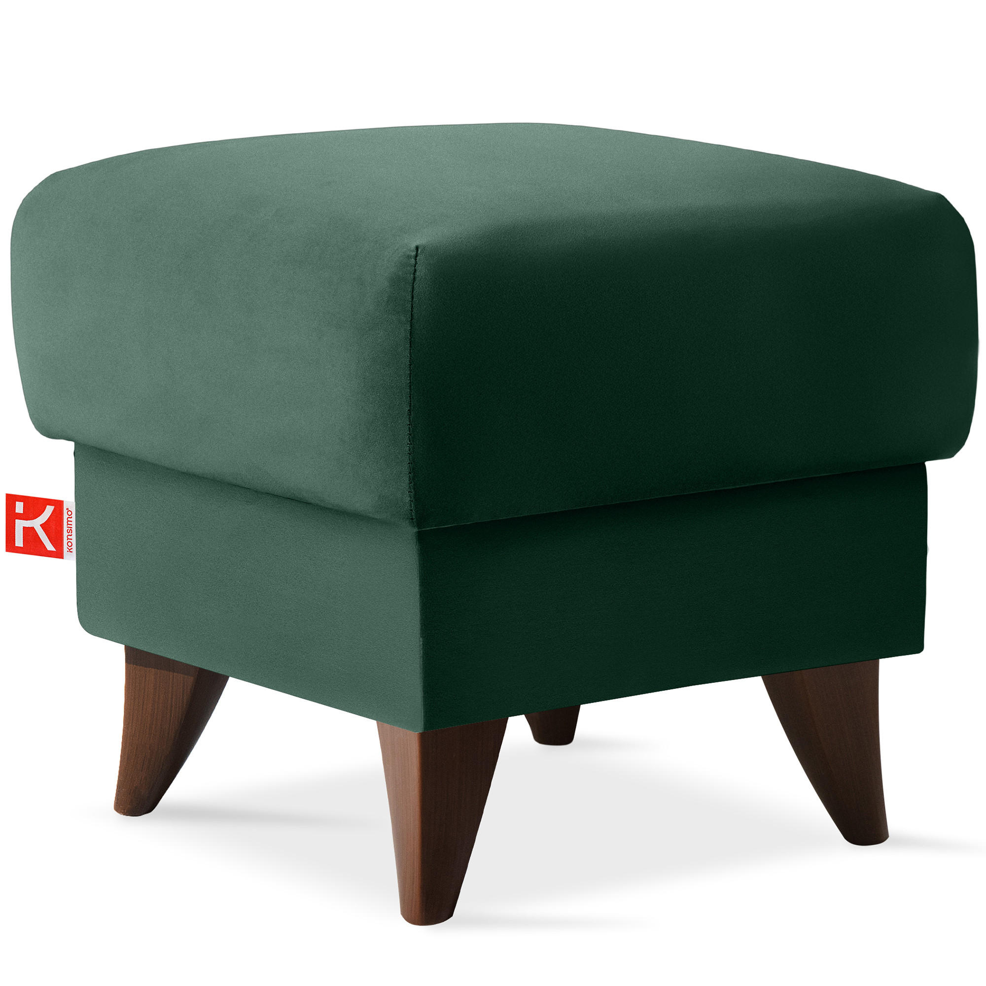 Konsimo® Hocker Dunkelgrün 53x49x53 cm