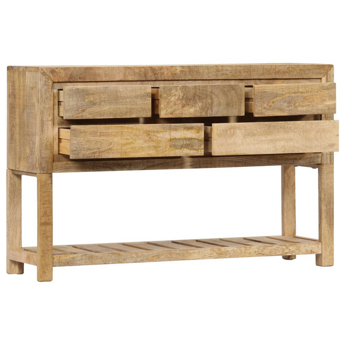 SIDEBOARD 120/30/75 Cm Massivholz Mango - Braun, Holz (30/75/120cm) - vidaXL