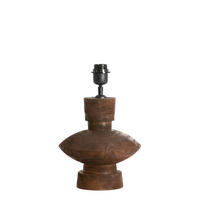 LAMPENFUSS Fiera Braun Ø23/25 cm - Dunkelbraun, Holz (23/23/25cm) - Light & Living