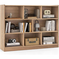 BUCHERREGAL Braun - Braun, Holz (32/93/122cm) - COSTWAY