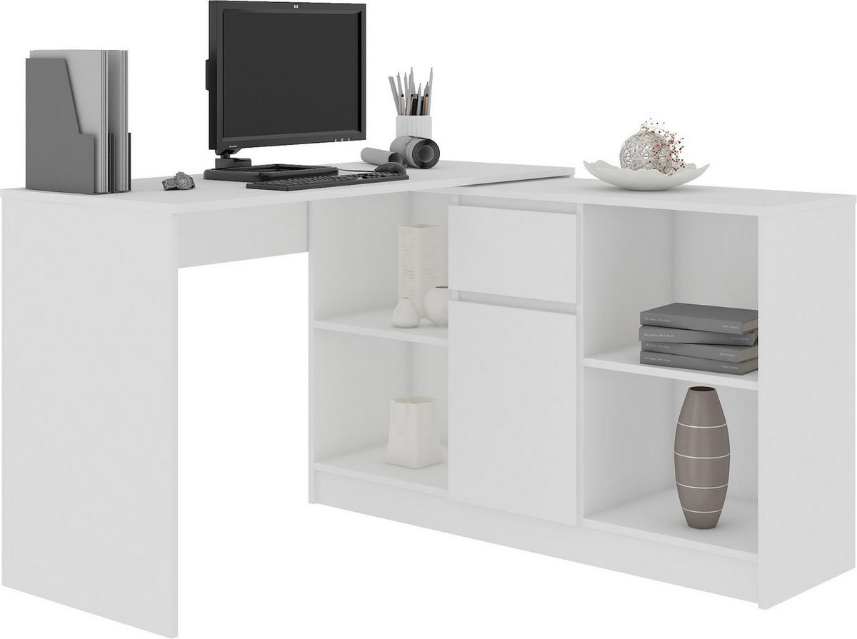 SCHREIBTISCH Weiß 120x50x79 cm - Weiß, Holzwerkstoff (50/120/79cm) - Akord