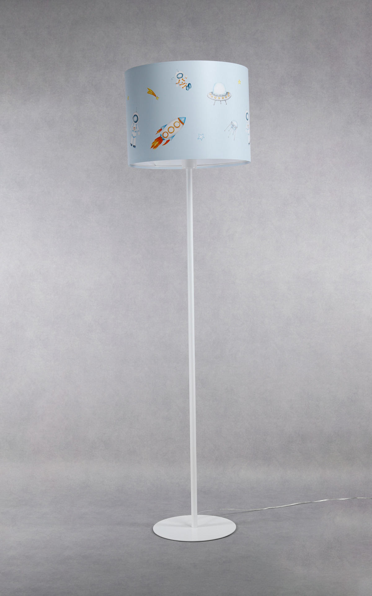 STEHLAMPE Bunt 40/30 cm - Multicolor/Weiß, Kunststoff (30/3.8/30cm) - ONZENO
