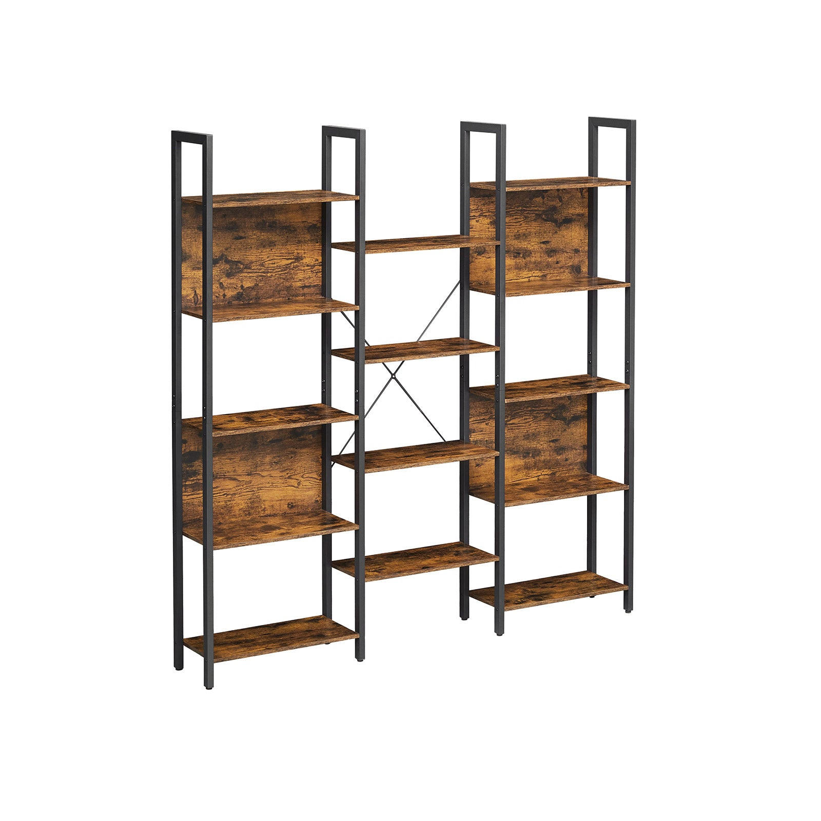 BÜCHERREGAL LEITERREGAL - Braun, Holzwerkstoff (24/166/158cm) - Hansiro